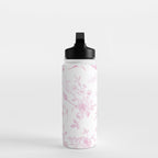 Toile de Jouy Pink Vintage French Floral Water Bottle Gallery Image 3