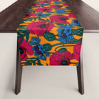 Red poppies and blue cornflowers Table Runner Gallery Image 1