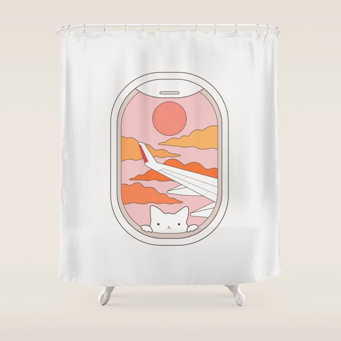 Cat Landscape 173 Shower Curtain Gallery Image 1