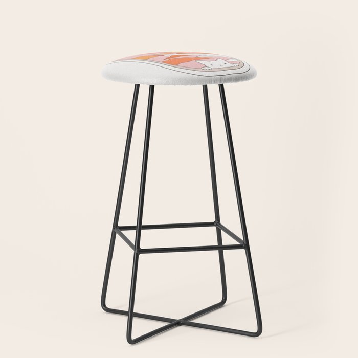 Cat Landscape 173 Stool Gallery Image 1