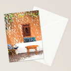 A Relaxed Afternoon | Tropical Summer Architecture | Buildings India Travel Bohemian Décor Painting Stationery Card Gallery Image 2