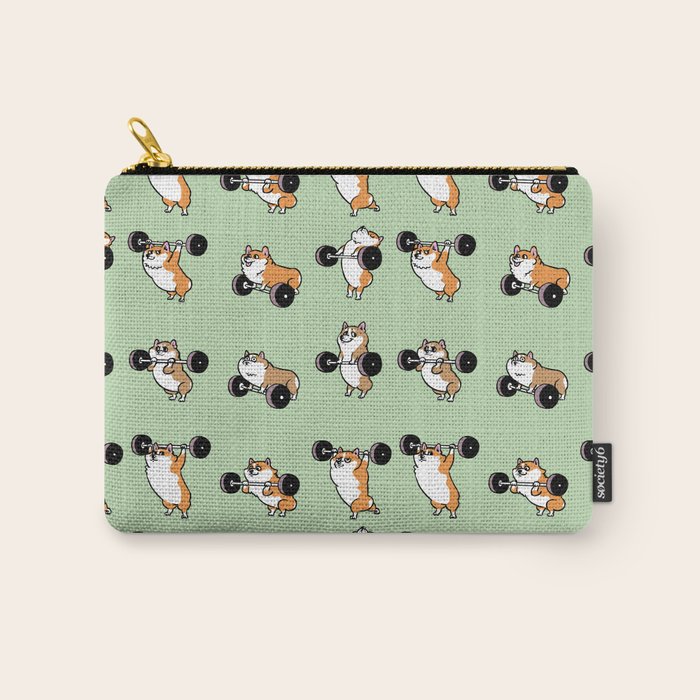 Olympic Lifting Corgi Carry All Pouch Gallery Image 1