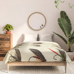 Vintage Fly Fishing Print - Trout Flies Comforter Gallery Image 3