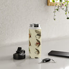 Vintage Fly Fishing Print - Trout Flies Water Bottle Gallery Image 4