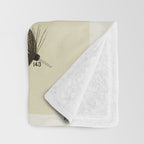 Vintage Fly Fishing Print - Trout Flies Throw Blanket Gallery Image 3