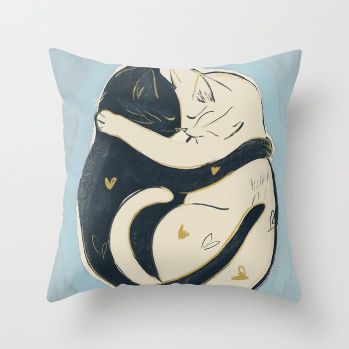 Cats In Love 4 Throw Pillow Gallery Image 6