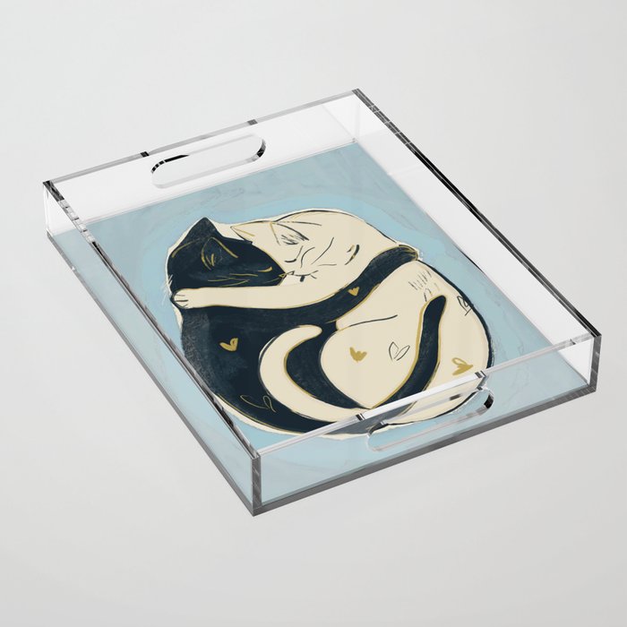 Cats In Love 4 Acrylic Tray Gallery Image 1
