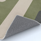 Olive Green Black Abstract Modern Artwork Rug Gallery Image 4