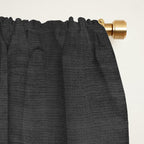 Olive Green Black Abstract Modern Artwork Window Curtain Gallery Image 2