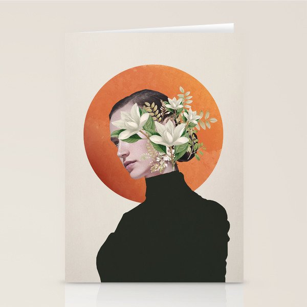 Lady Portrait 4 Stationery Card Gallery Image 2