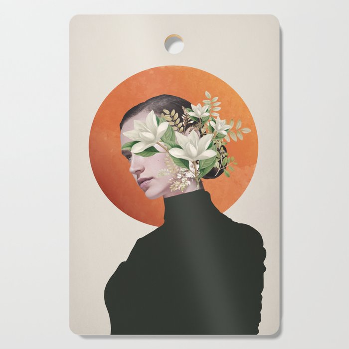 Lady Portrait 4 Cutting Board Gallery Image 1