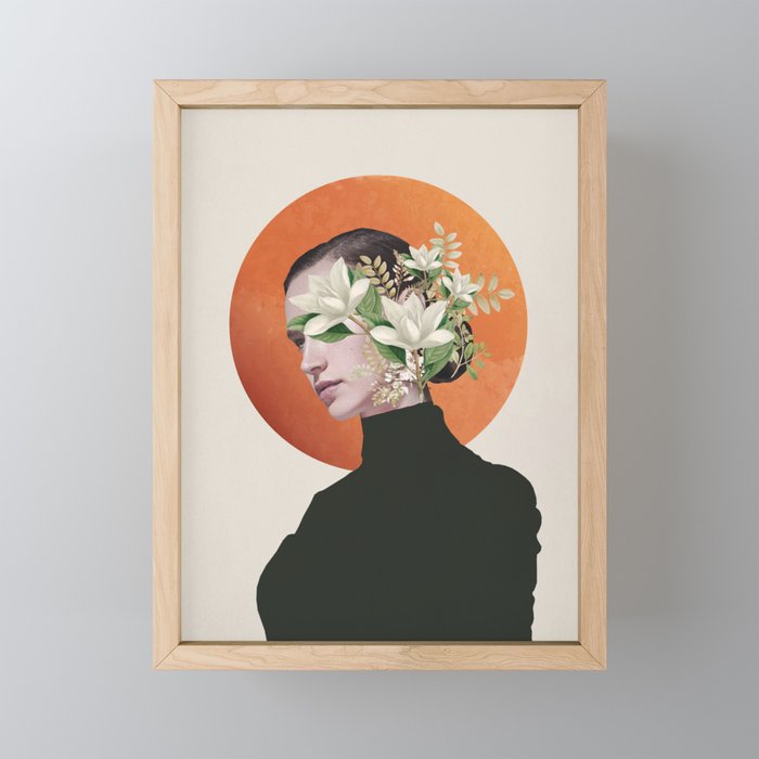 Lady Portrait 4 Mini Art Print Gallery Image 1