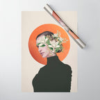 Lady Portrait 4 Wrapping Paper Gallery Image 1