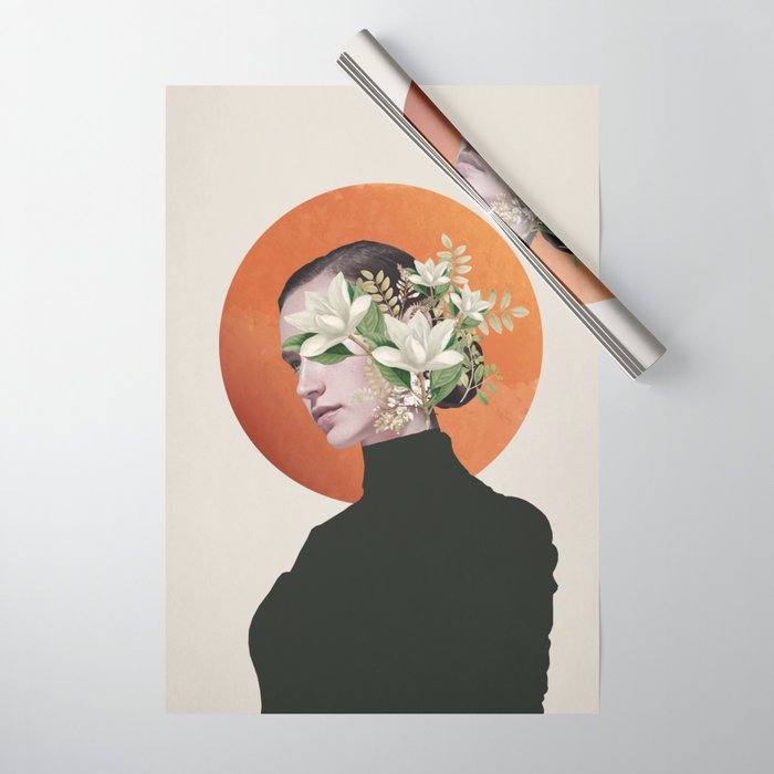 Lady Portrait 4 Wrapping Paper Gallery Image 1
