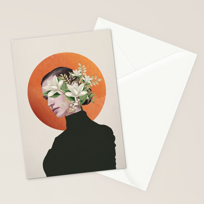 Lady Portrait 4 Stationery Card Gallery Image 2