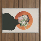 Lady Portrait 4 Outdoor Rug Gallery Image 1