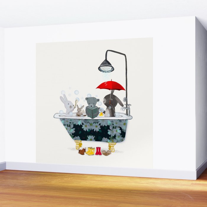 little bath time Wall Mural Gallery Image 2