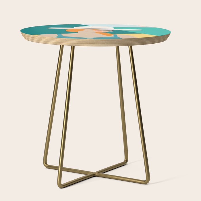 Lady at the beach in Italy Side Table Gallery Image 1