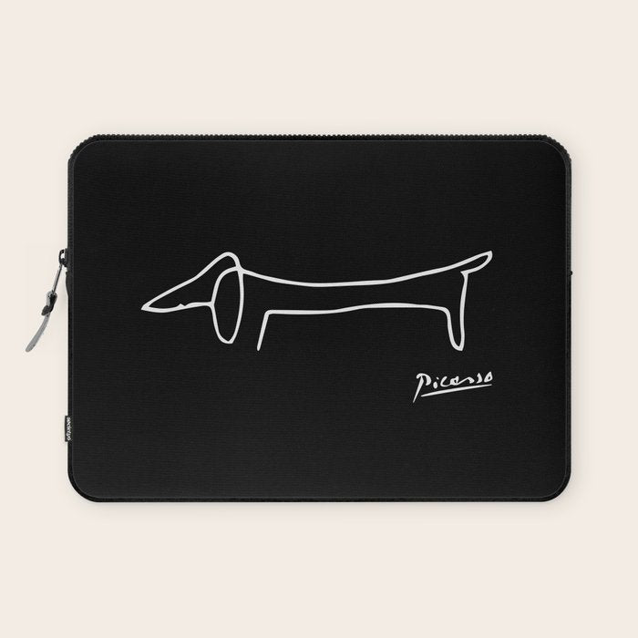 Pablo Picasso Dog (Lump) Artwork Shirt, Sketch Reproduction Laptop Sleeve Gallery Image 1