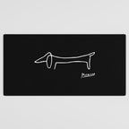 Pablo Picasso Dog (Lump) Artwork Shirt, Sketch Reproduction Desk Mat Gallery Image 3