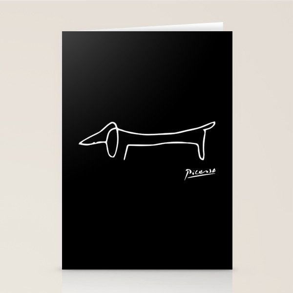 Pablo Picasso Dog (Lump) Artwork Shirt, Sketch Reproduction Stationery Card Gallery Image 2