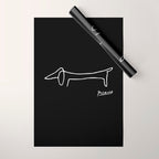 Pablo Picasso Dog (Lump) Artwork Shirt, Sketch Reproduction Wrapping Paper Gallery Image 1