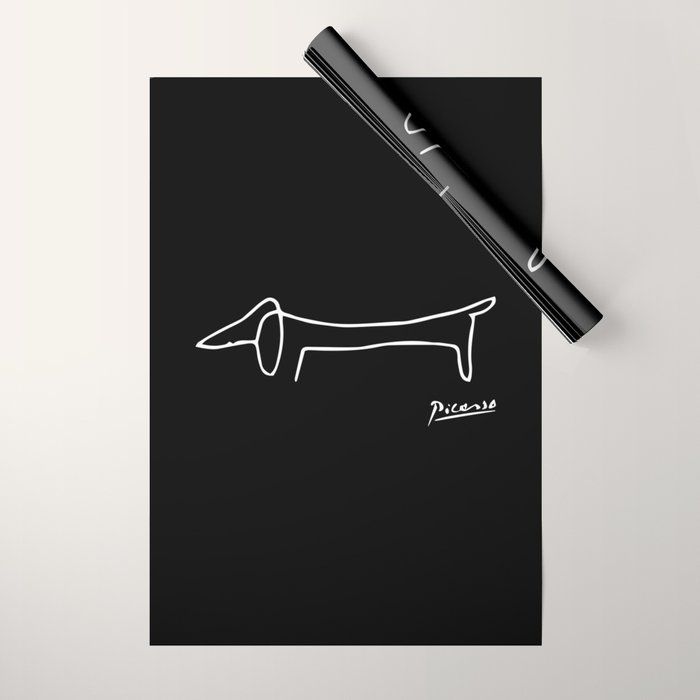 Pablo Picasso Dog (Lump) Artwork Shirt, Sketch Reproduction Wrapping Paper Gallery Image 1