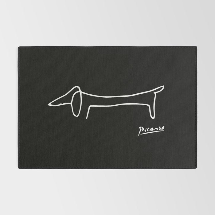 Pablo Picasso Dog (Lump) Artwork Shirt, Sketch Reproduction Rug Gallery Image 2