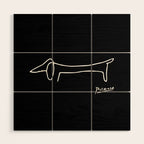 Pablo Picasso Dog (Lump) Artwork Shirt, Sketch Reproduction Wood Wall Art Gallery Image 1