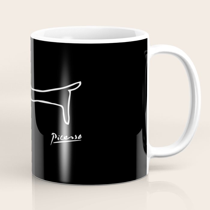 Pablo Picasso Dog (Lump) Artwork Shirt, Sketch Reproduction Coffee Mug Gallery Image 1