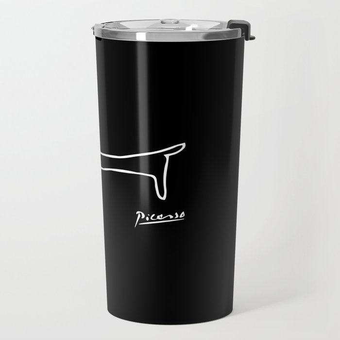 Pablo Picasso Dog (Lump) Artwork Shirt, Sketch Reproduction Travel Mug Gallery Image 2
