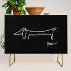 Pablo Picasso Dog (Lump) Artwork Shirt, Sketch Reproduction Credenza Gallery Image 1