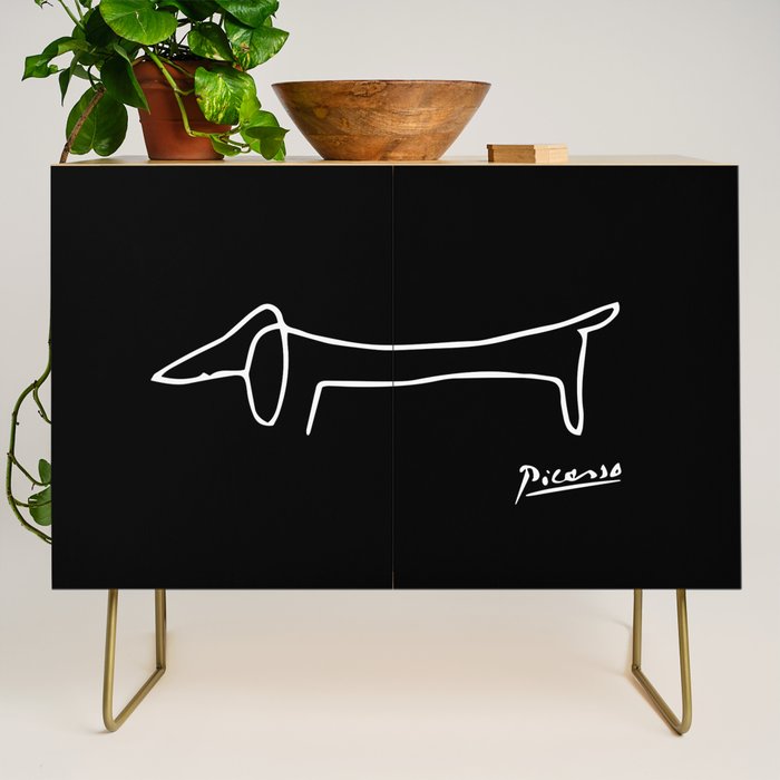 Pablo Picasso Dog (Lump) Artwork Shirt, Sketch Reproduction Credenza Gallery Image 1