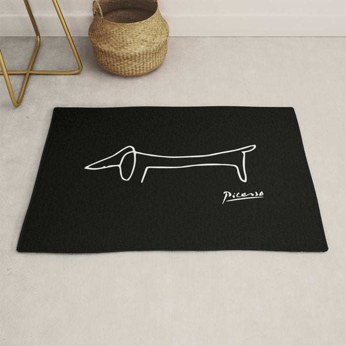 Pablo Picasso Dog (Lump) Artwork Shirt, Sketch Reproduction Rug Gallery Image 1