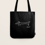 Pablo Picasso Dog (Lump) Artwork Shirt, Sketch Reproduction Tote Bag Gallery Image 1