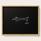 Pablo Picasso Dog (Lump) Artwork Shirt, Sketch Reproduction Serving Tray Gallery Image 1
