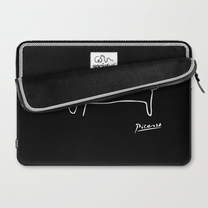 Pablo Picasso Dog (Lump) Artwork Shirt, Sketch Reproduction Laptop Sleeve Gallery Image 2