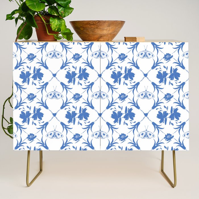 Floral Pleasure blue B Credenza Gallery Image 1