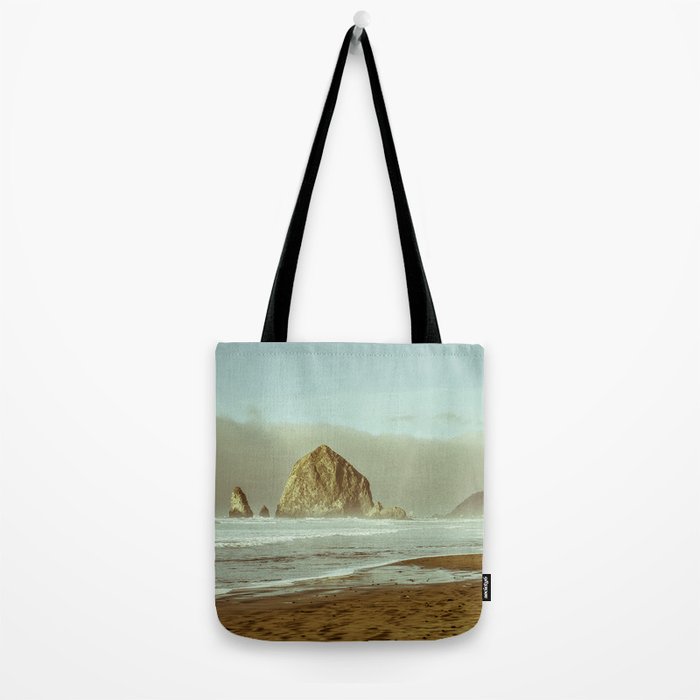 Cannon Beach Oregon, Haystack Rock Tote Bag Gallery Image 2
