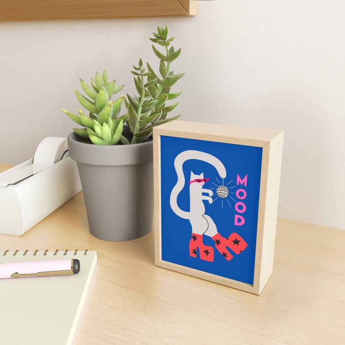 Mood Cat Mini Art Print Gallery Image 2