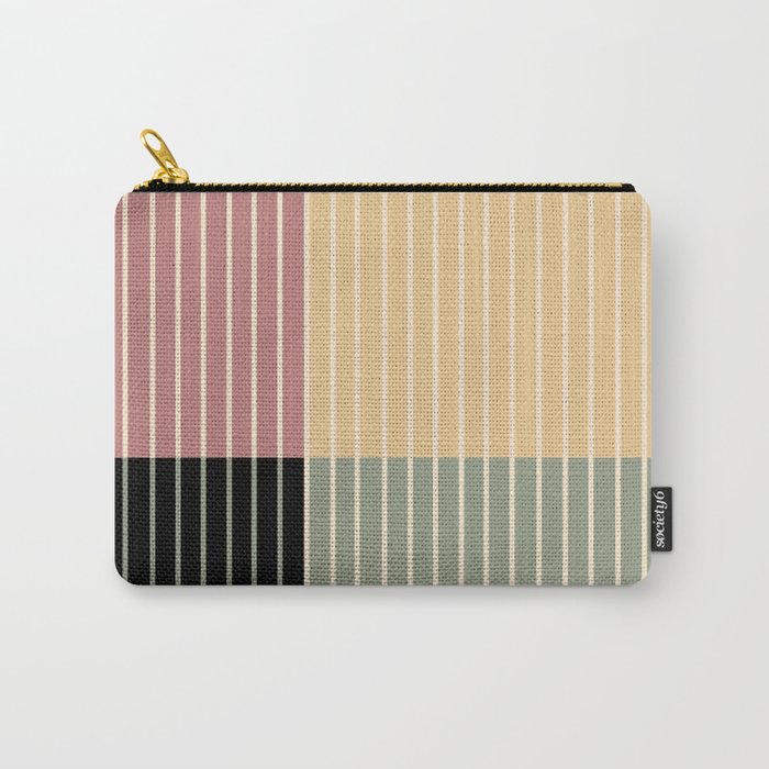 Color Block Line Abstract XII Carry All Pouch Gallery Image 1