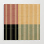 Color Block Line Abstract XII Wood Wall Art Gallery Image 1