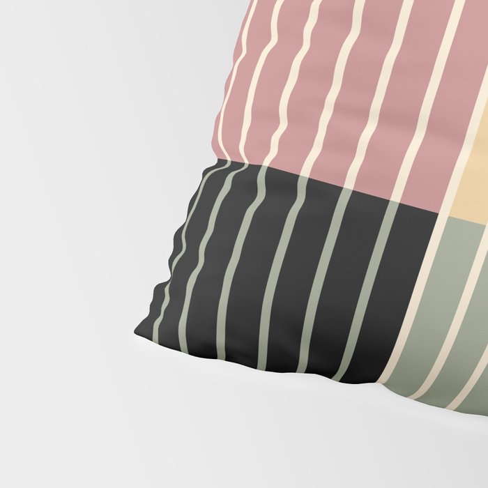 Color Block Line Abstract XII Pillow Sham Gallery Image 4