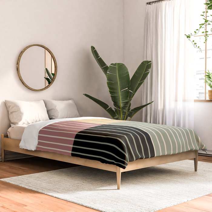 Color Block Line Abstract XII Comforter Gallery Image 2