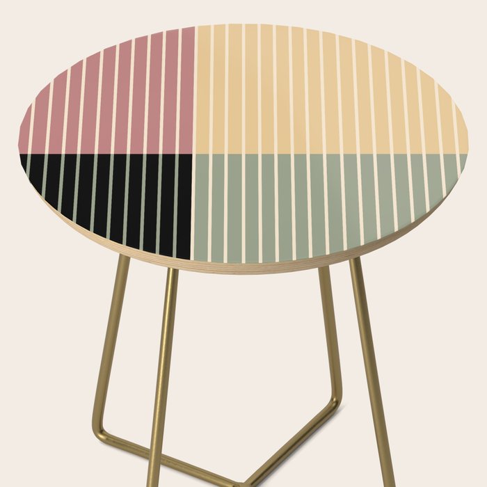 Color Block Line Abstract XII Side Table Gallery Image 2