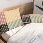 Color Block Line Abstract XII Pillow Sham Gallery Image 2