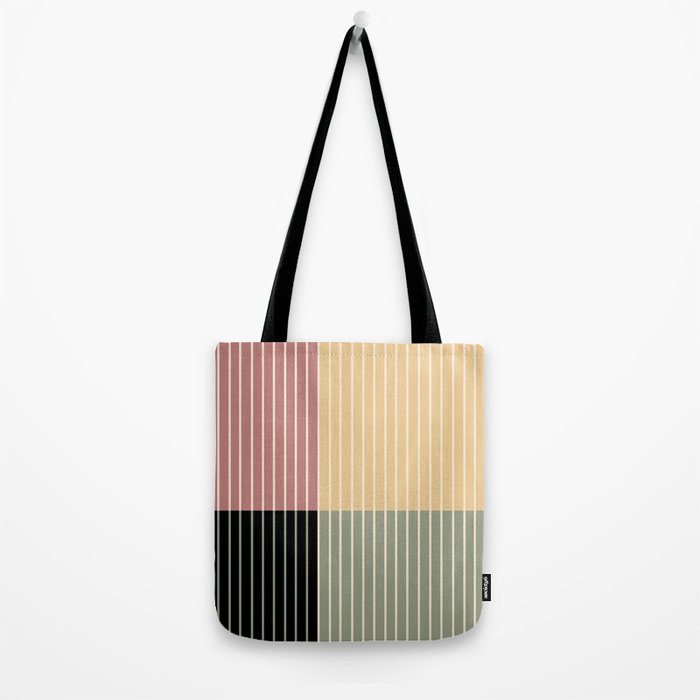 Color Block Line Abstract XII Tote Bag Gallery Image 2