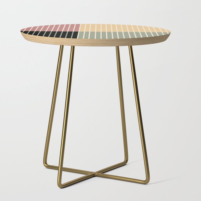 Color Block Line Abstract XII Side Table Gallery Image 1