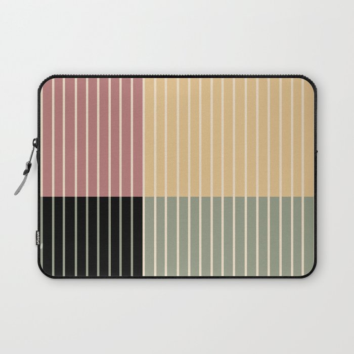 Color Block Line Abstract XII Laptop Sleeve Gallery Image 1