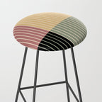 Color Block Line Abstract XII Stool Gallery Image 2